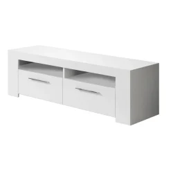 Mobile TV bianco lucido 120x42x40h cm 2 ante - Sparaxis