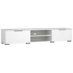 Mobile TV bianco lucido 172x39x33h cm in legno - Ammiro