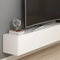 Mobile TV bianco 180x32x30h cm 3 ante - Barzago