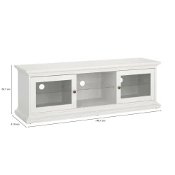 Mobile TV bianco 149x41x50h cm 2 ante - Damrey