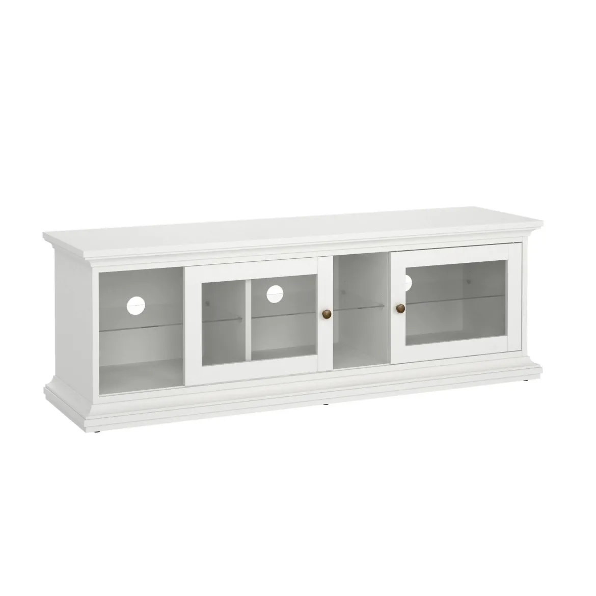 Mobile TV bianco 149x41x50h cm 2 ante - Damrey