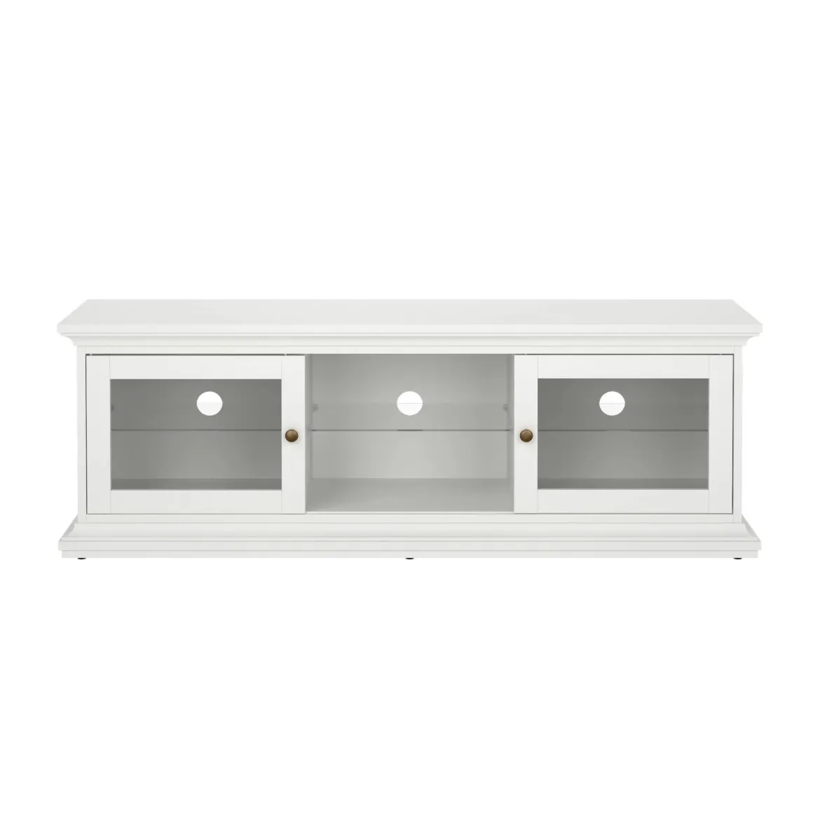 Mobile TV bianco 149x41x50h cm 2 ante - Damrey