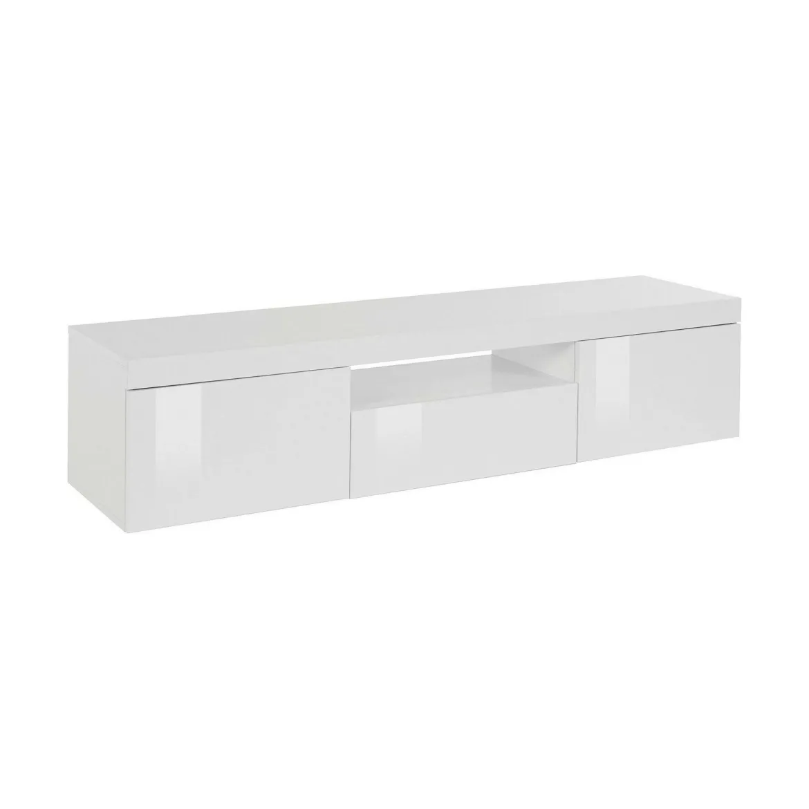 Mobile TV bianco 160x40x35h cm 3 ante - Edoarda
