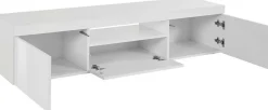 Mobile TV bianco 160x40x35h cm 3 ante - Edoarda