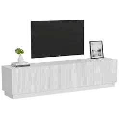 Mobile TV bianco 200x40x48h cm 4 ante - Macherio