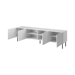 Mobile TV bianco 200x42x52h cm 4 ante - Priocca