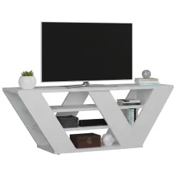 Mobile TV bianco 110x30x40h cm in legno - Amazzonite