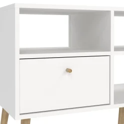 Mobile TV bianco 120x39x75h cm in legno - Ivette