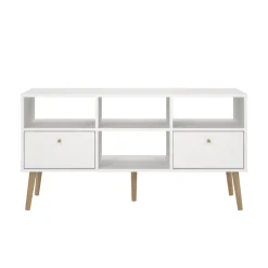 Mobile TV bianco 117x39x60h cm in legno - Conte