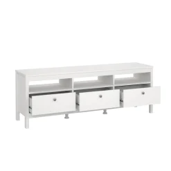 Mobile TV bianco 151x38x54h cm in legno - Astana