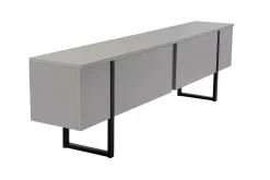 Mobile TV grigio e nero 180x29x50h cm 2 ante - Lilith