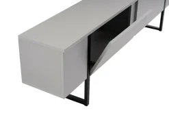 Mobile TV grigio e nero 180x29x50h cm 2 ante - Lilith