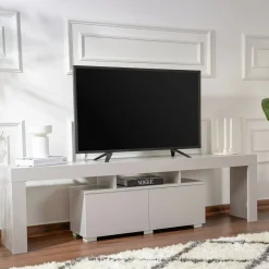 Mobile TV grigio 180x31x50h cm 2 ante - Andarna