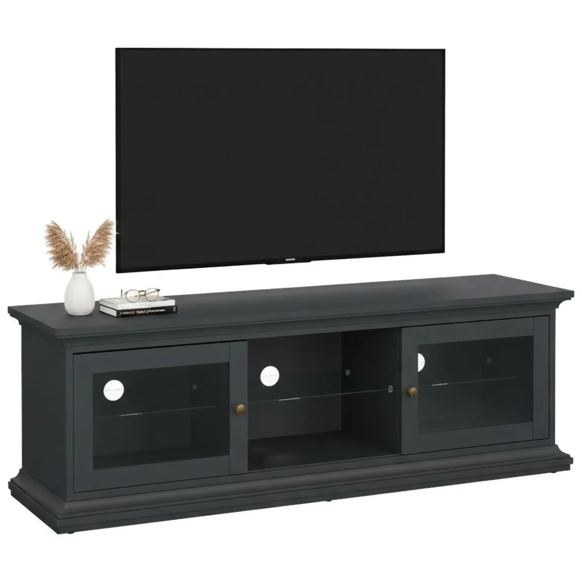Mobile TV grigio 149x41x50h cm 2 ante - Damrey