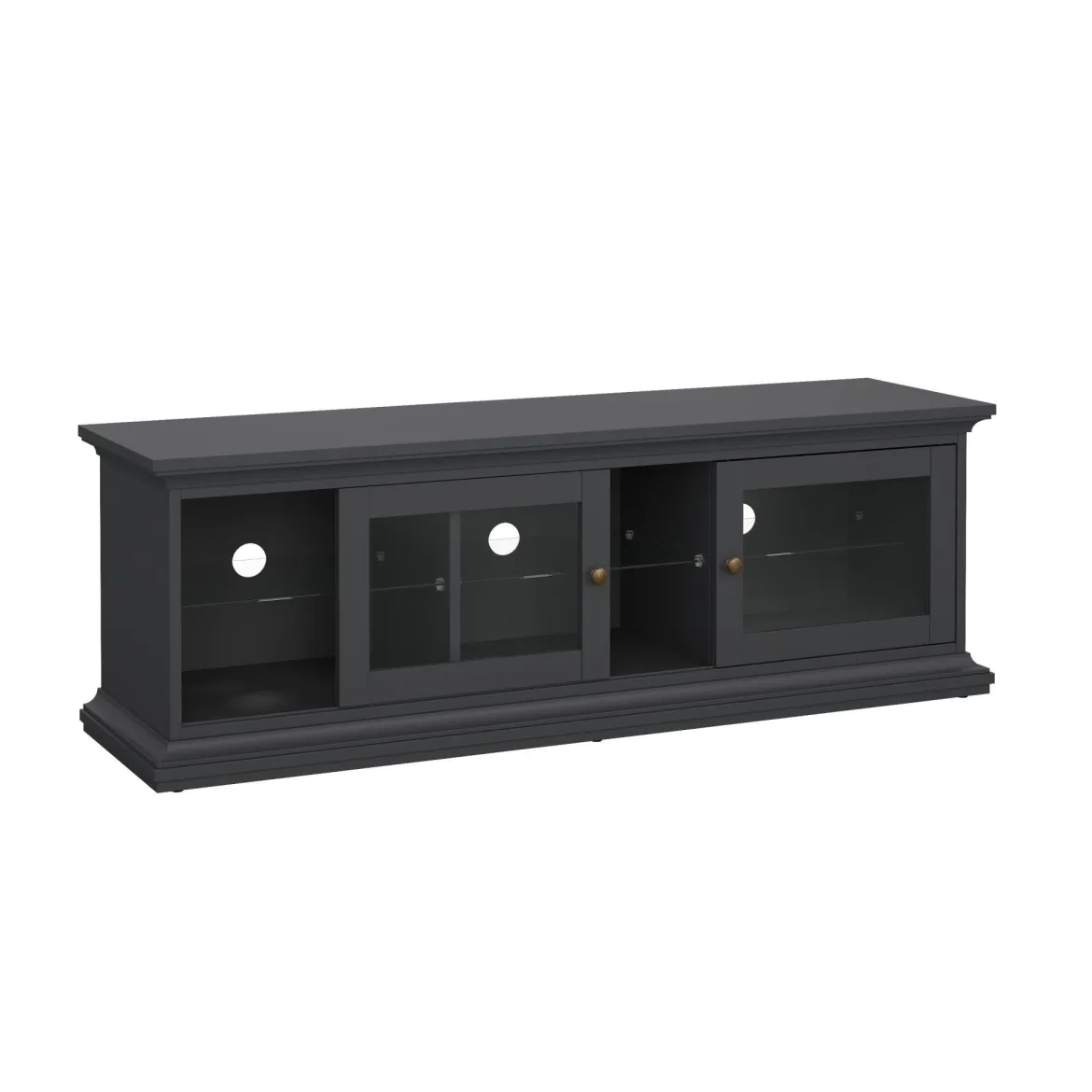 Mobile TV grigio 149x41x50h cm 2 ante - Damrey