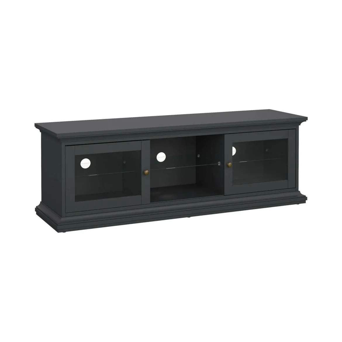 Mobile TV grigio 149x41x50h cm 2 ante - Damrey