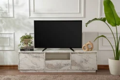 Mobile TV marmo 160x29x42h cm 3 ante - Morrigan