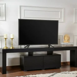 Mobile TV nero 180x31x50h cm 2 ante - Andarna