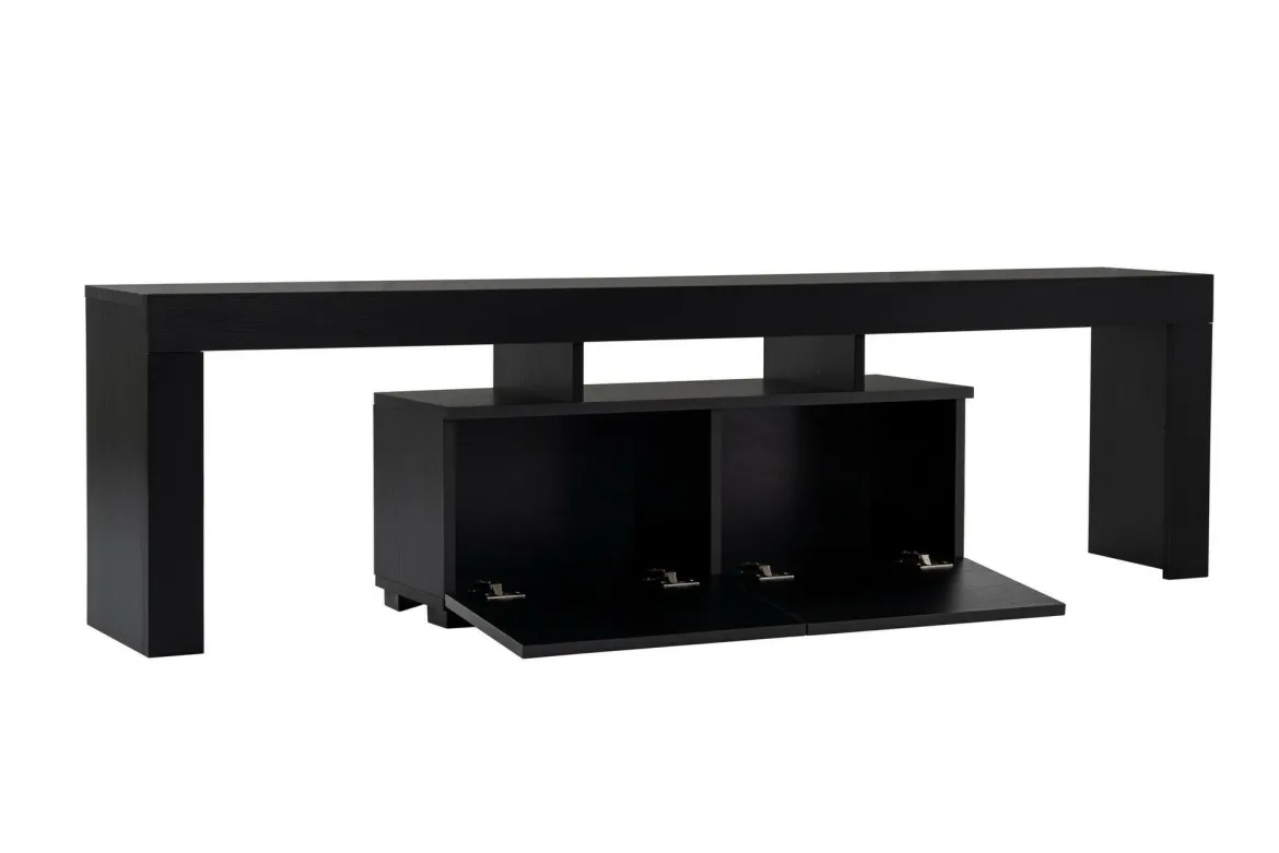 Mobile TV nero 180x31x50h cm 2 ante - Andarna