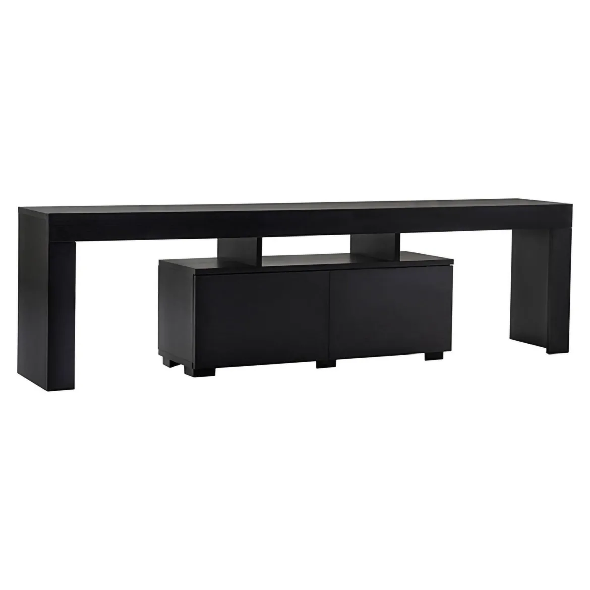 Mobile TV nero 180x31x50h cm 2 ante - Andarna