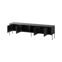 Mobile TV nero 190x39x50h cm 4 ante - Brembana