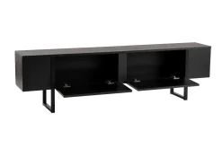 Mobile TV nero 180x29x50h cm 2 ante - Lilith