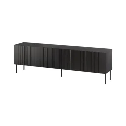 Mobile TV nero 200x42x60h cm 4 ante - Sospiro