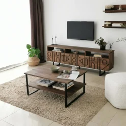 Mobile TV noce 170x30x40h cm 3 ante - Barete