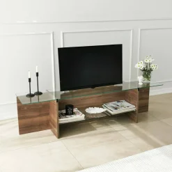 Mobile TV noce 158x35x40h cm - Bellano
