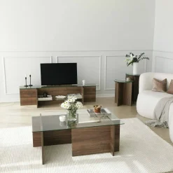 Mobile TV noce 158x35x40h cm - Bellano