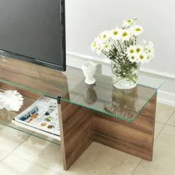 Mobile TV noce 158x35x40h cm - Bellano