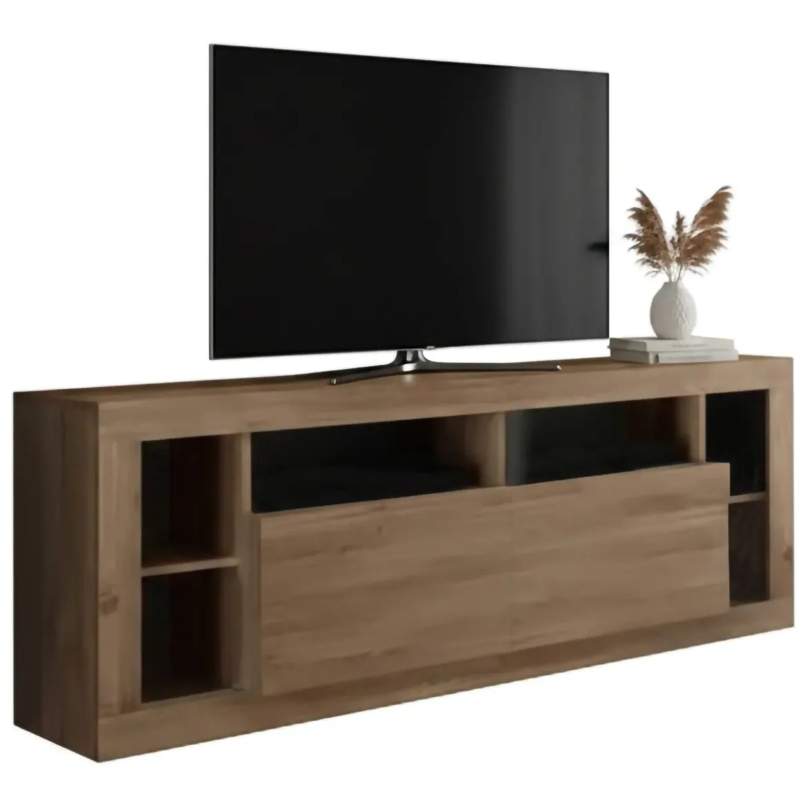Mobile TV noce 172x42x66h cm in legno - Kujira
