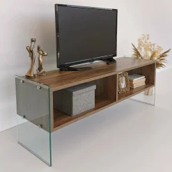 Mobile TV noce 120x35x45h cm in legno - Winifred