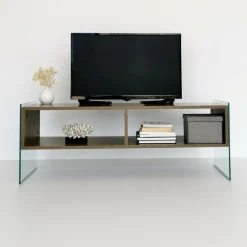 Mobile TV noce 120x35x45h cm in legno - Winifred