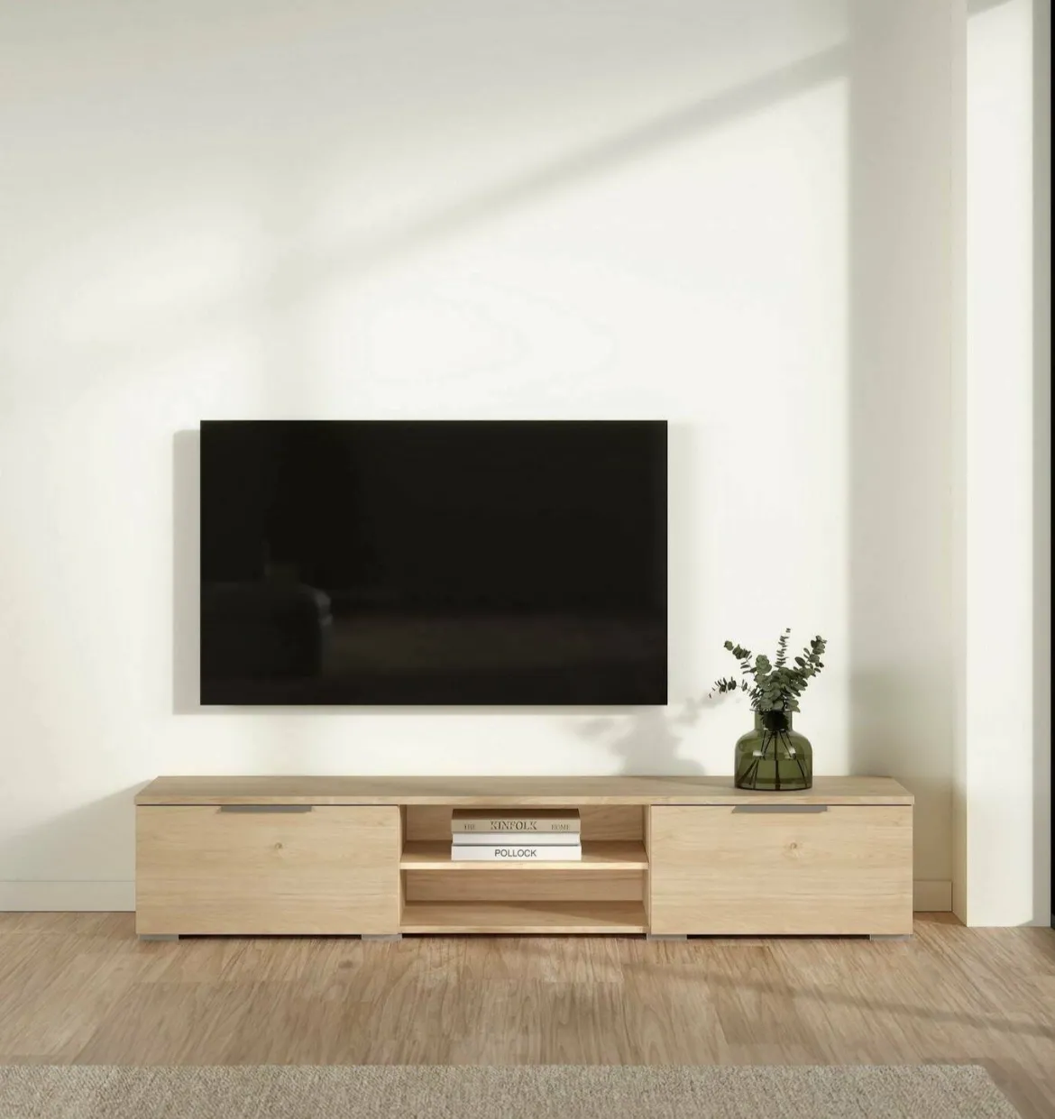 Mobile TV rovere 172x39x33h cm in legno - Ammiro