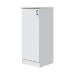 Mobile verticale 60x148h cm bianco e rovere - Aveny