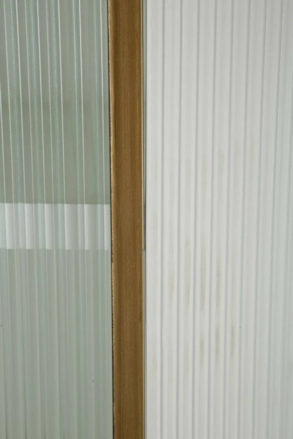 Mobile vetrina 2 ante 85x40x160h cm bianco e marrone - Sable