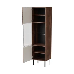 Mobile vetrina 50x40x187h cm noce - Triulzi