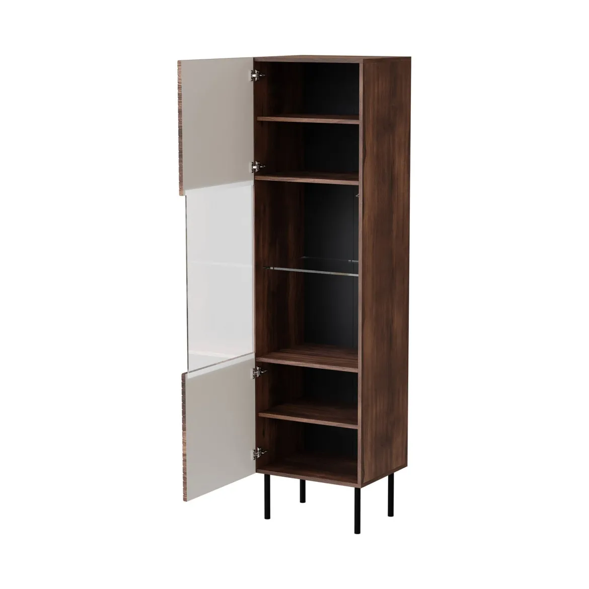 Mobile vetrina 50x40x187h cm noce - Triulzi
