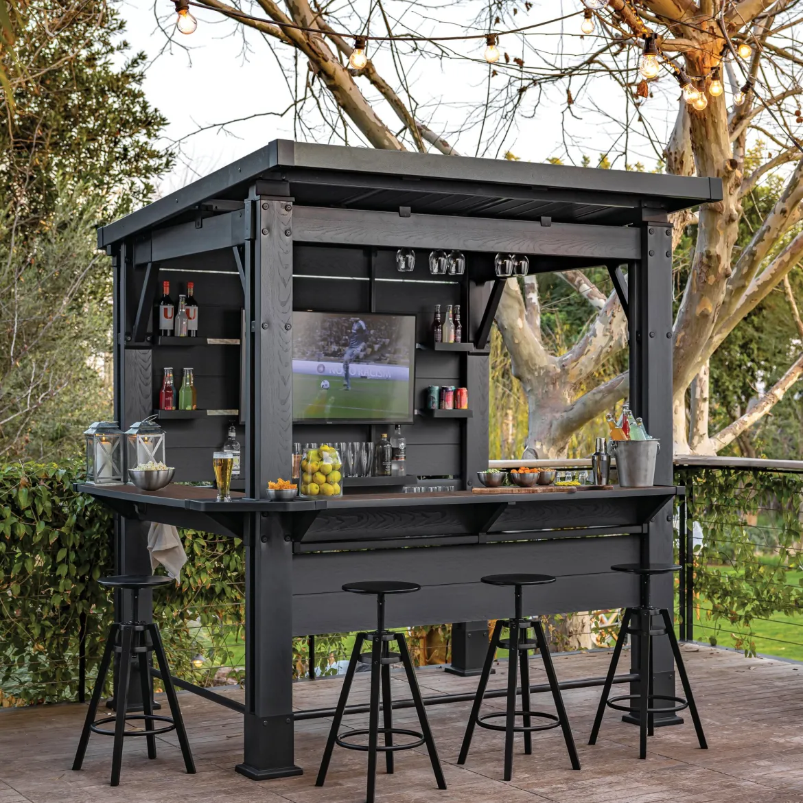 Oggettistica Marrone Noce Chiosco per Grill - Lacon