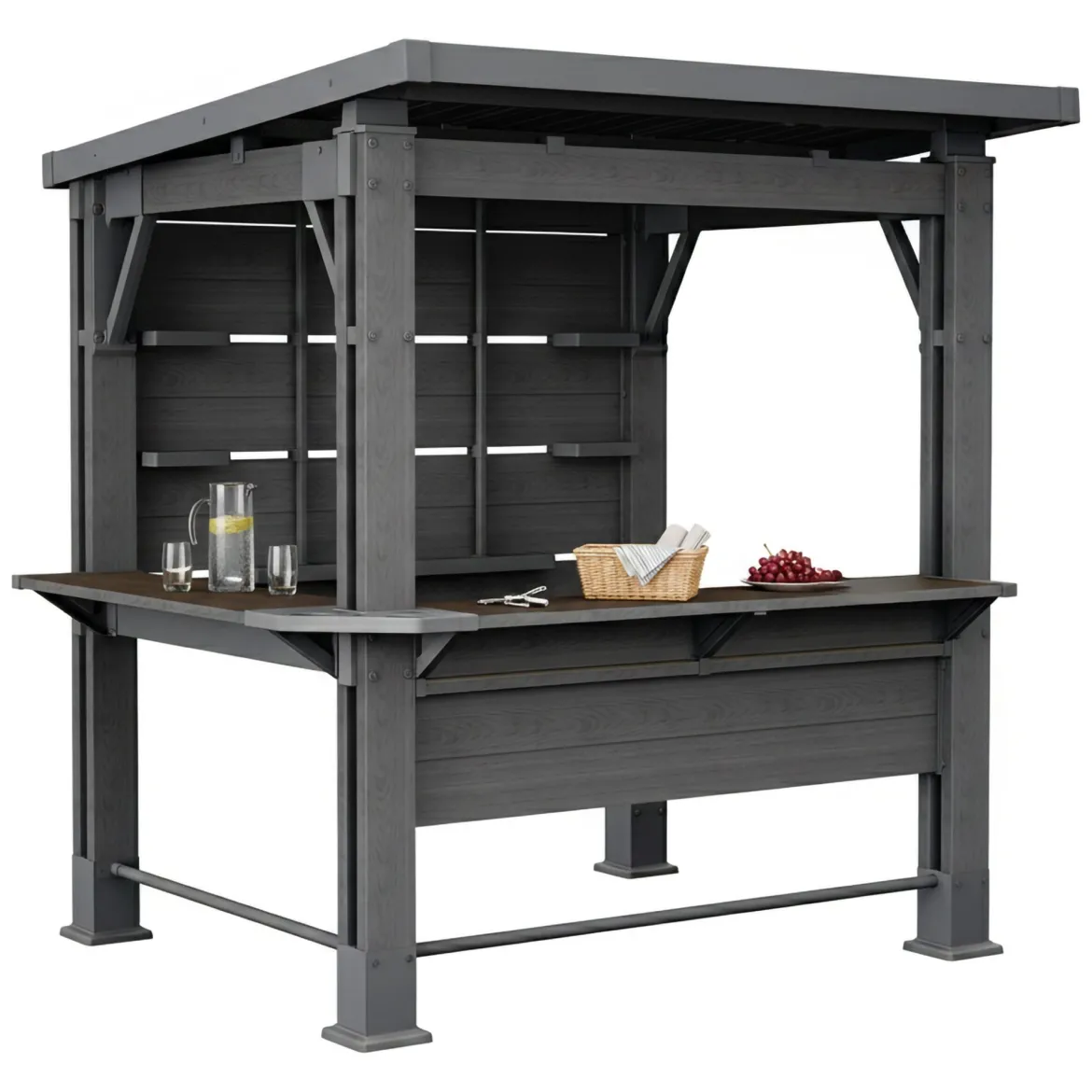 Oggettistica Marrone Noce Chiosco per Grill - Lacon