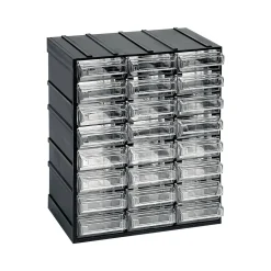 Organiser antracite cassetti scorrevoli 19x23h cm - Atanasia
