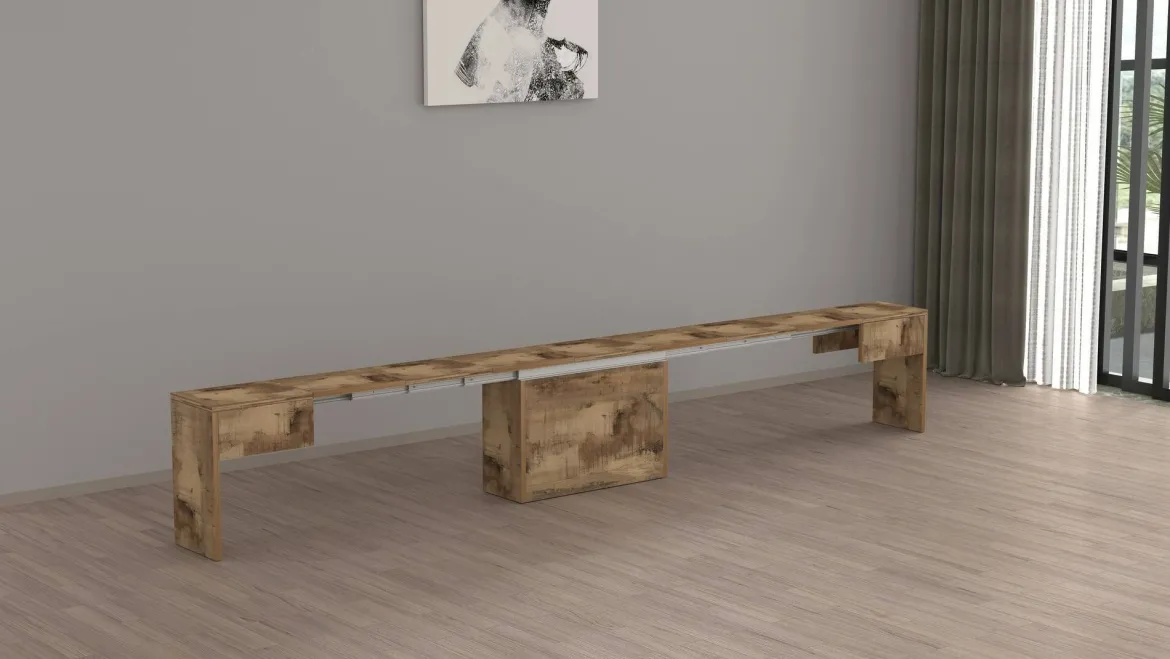 Panca allungabile acero 290x25x45h cm - Yutu