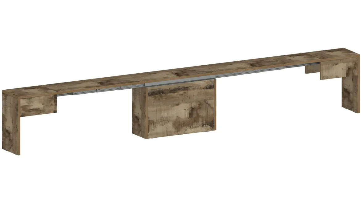 Panca allungabile acero 290x25x45h cm - Yutu