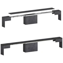 Panca allungabile ardesia 290x25x45h cm - Quedan