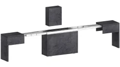 Panca allungabile ardesia 290x25x45h cm - Quedan
