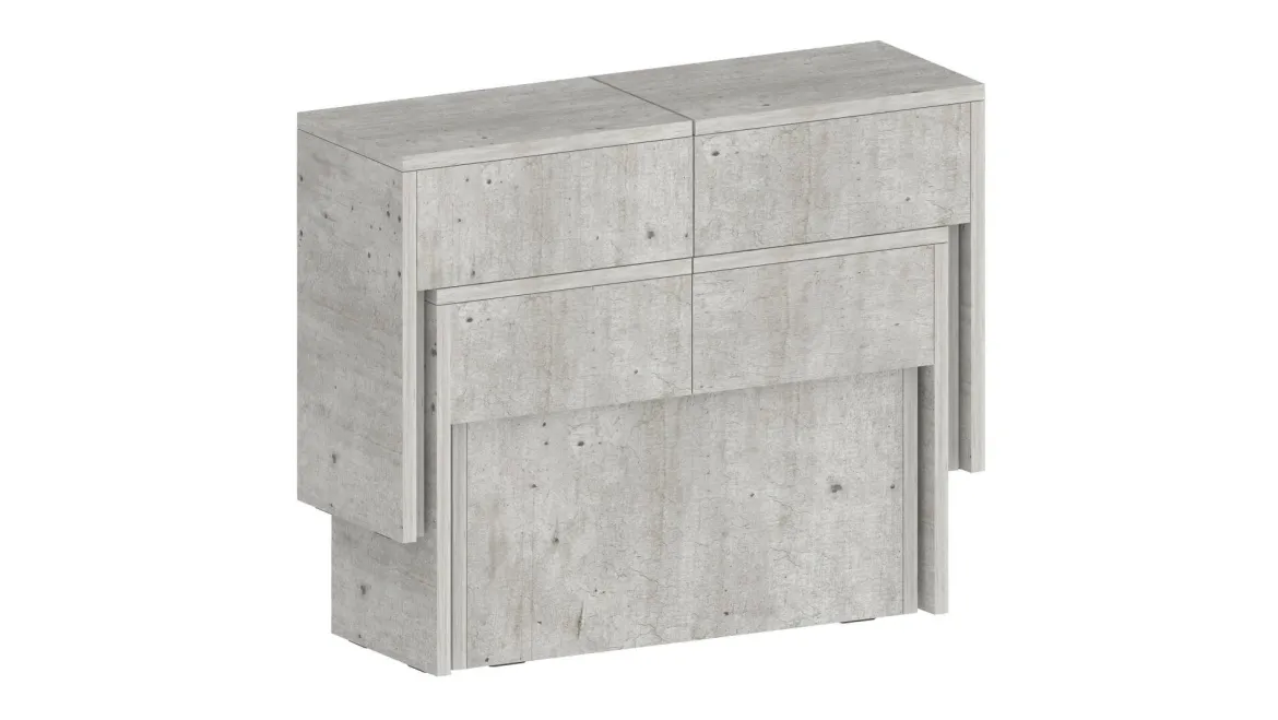 Panca allungabile cemento 290x25x45h cm - Quedan