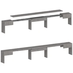 Panca allungabile grigia 290x25x45h cm - Quedan