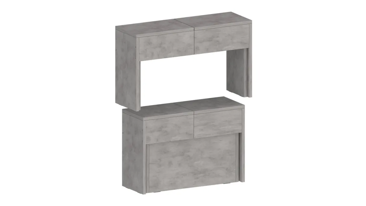 Panca allungabile grigia 290x25x45h cm - Quedan