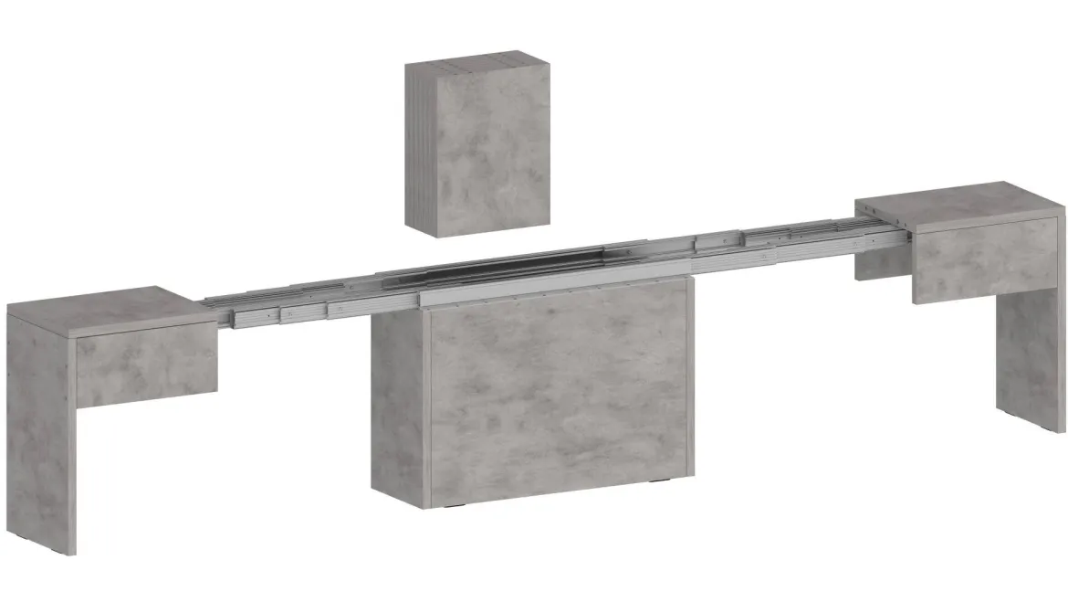 Panca allungabile grigia 290x25x45h cm - Quedan